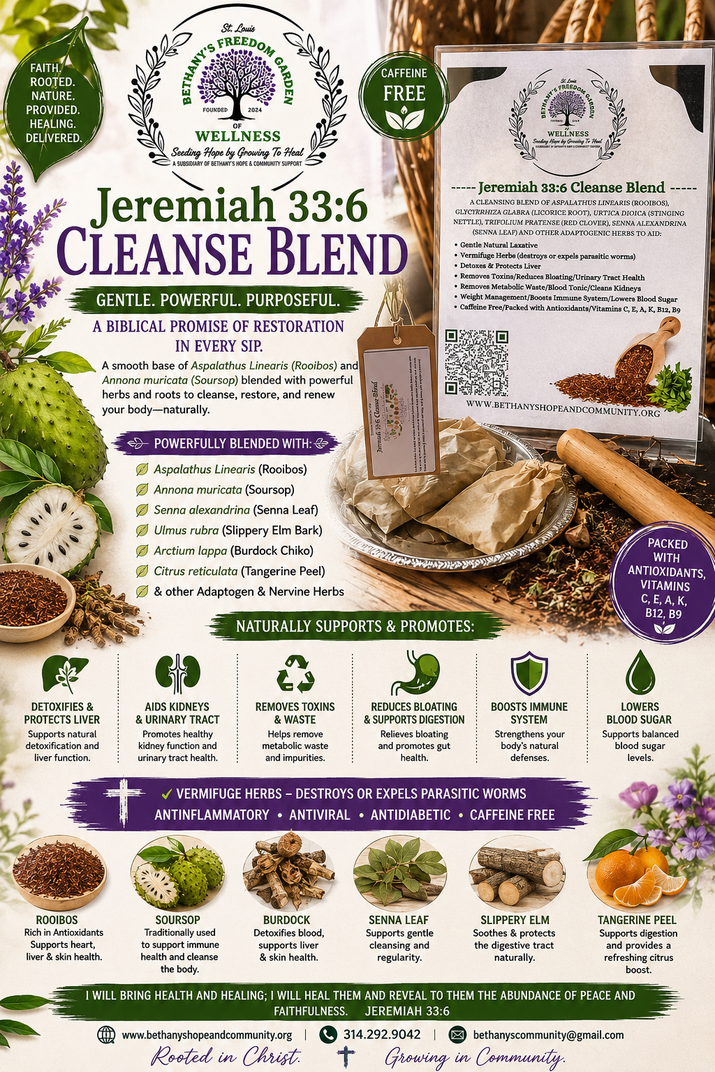 Jeremiah 33:6 Herbal Cleanse Blend